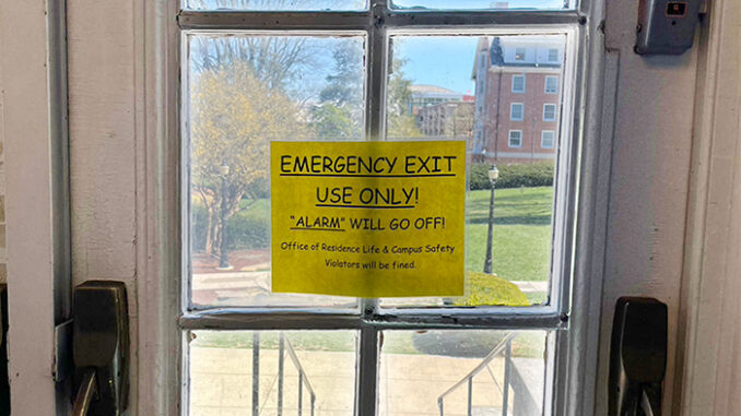 Emergency exit sign